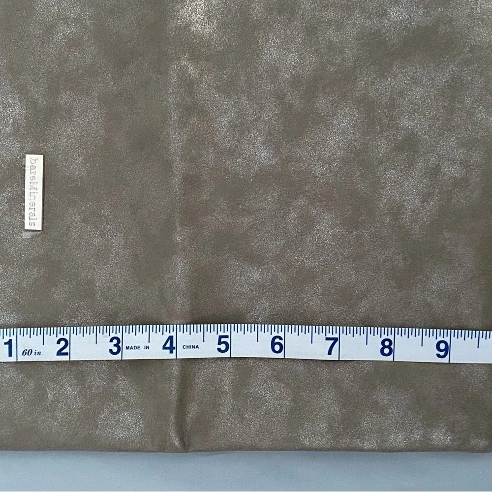 bareMinerals‎ Silver Toned Cosmetic Travel Clutch/Bag